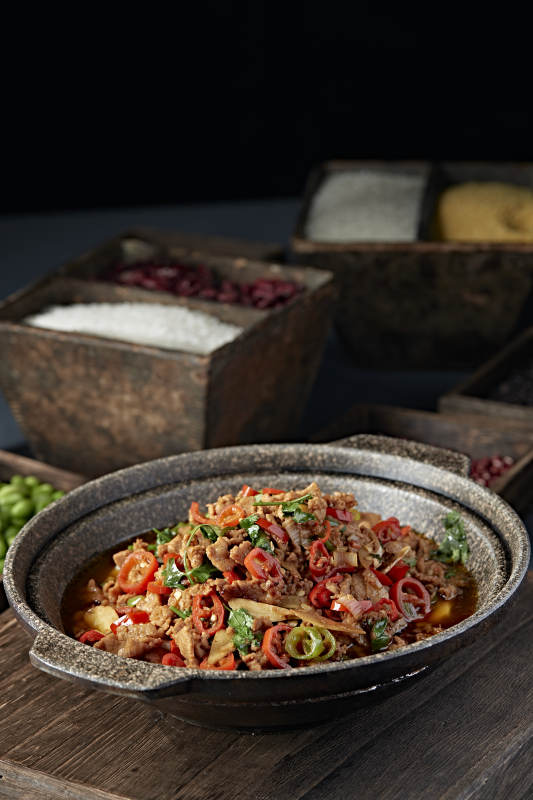 石锅湘味双椒小炒渣渣牛肉