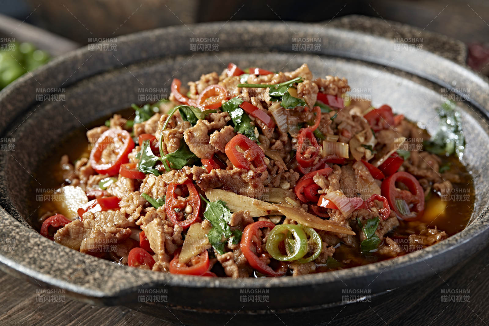 石锅湘味双椒小炒渣渣牛肉