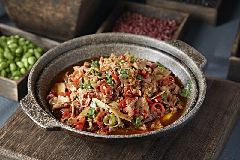 石锅湘味双椒小炒渣渣牛肉