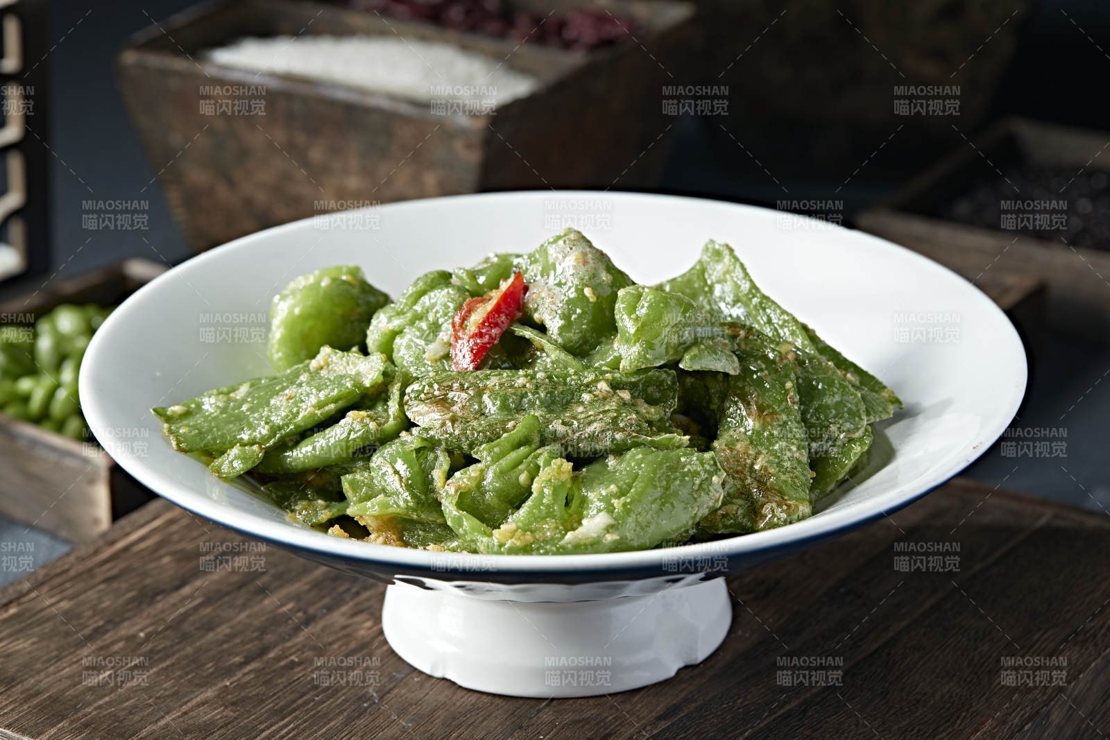 蒜末油炸冒泡虎皮尖椒