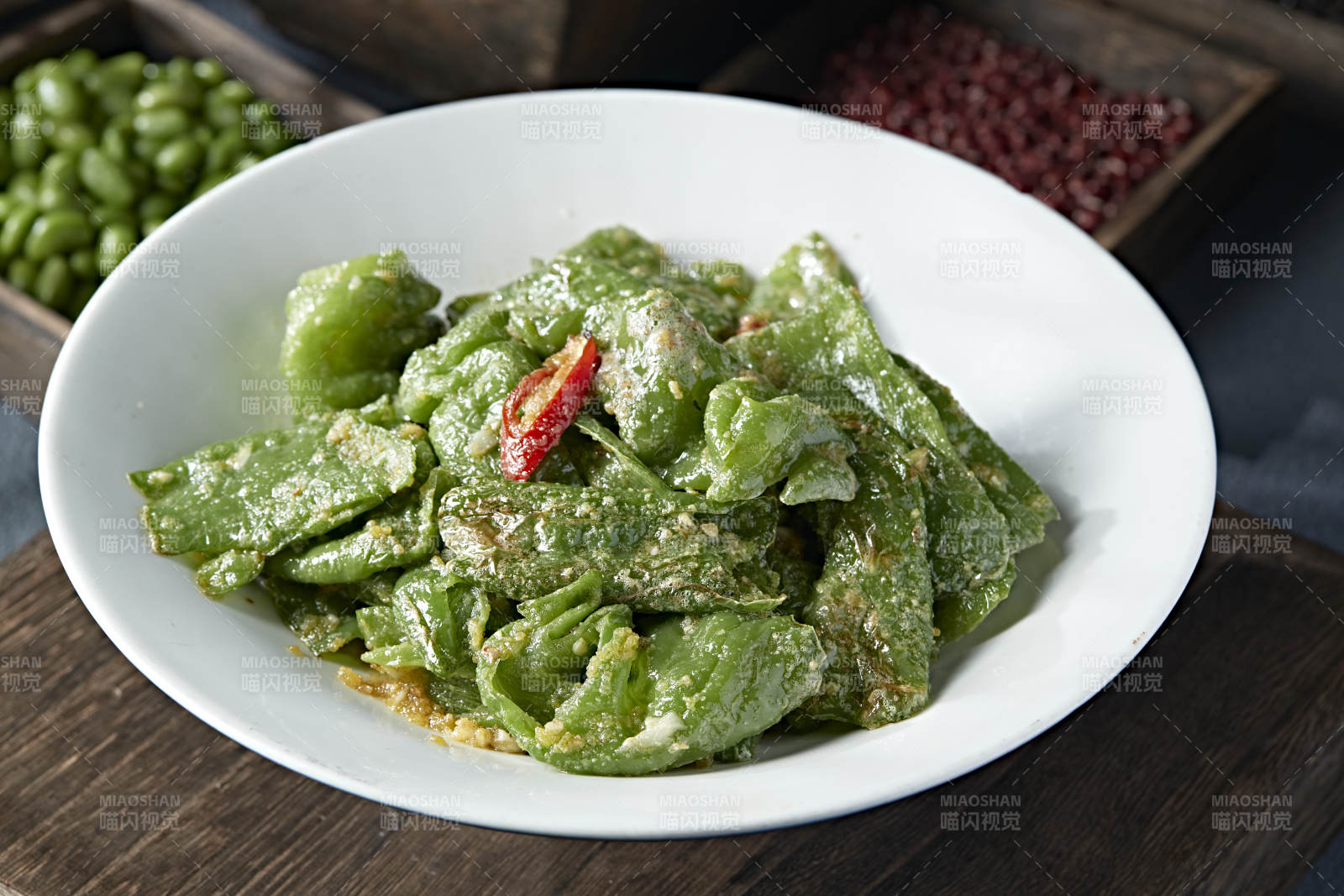 蒜末油炸冒泡虎皮尖椒