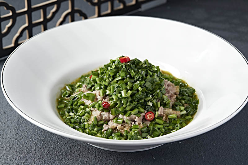 美味韭香汆燙肥牛片