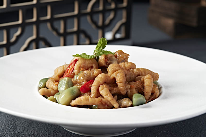 柠檬腊八蒜腌渍无骨鸡爪