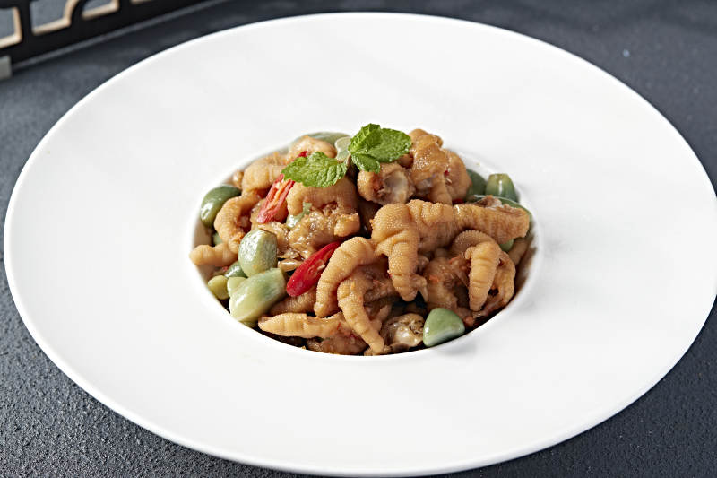 柠檬腊八蒜腌渍无骨鸡爪