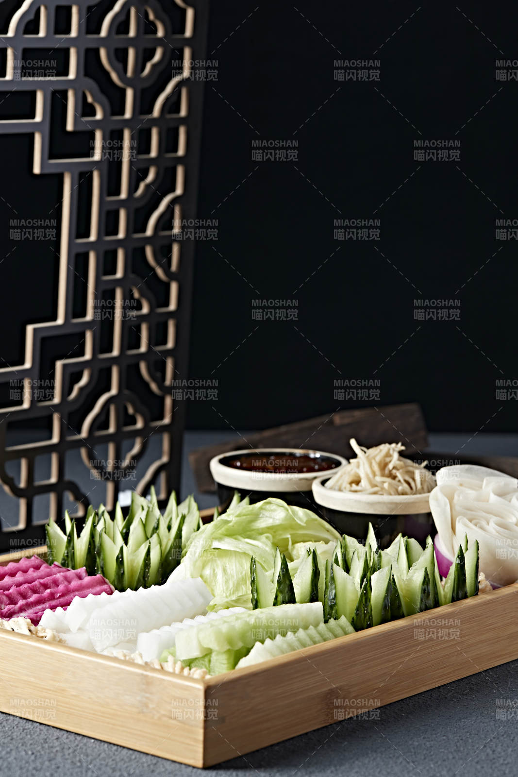 东北农家蘸酱菜卷饼大拼盘