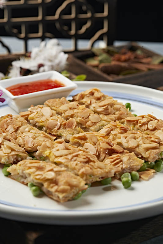 香煎虾泥杏仁饼
