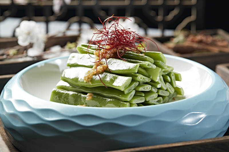 涼拌蒜香大刀豆 豆角 蜜豆