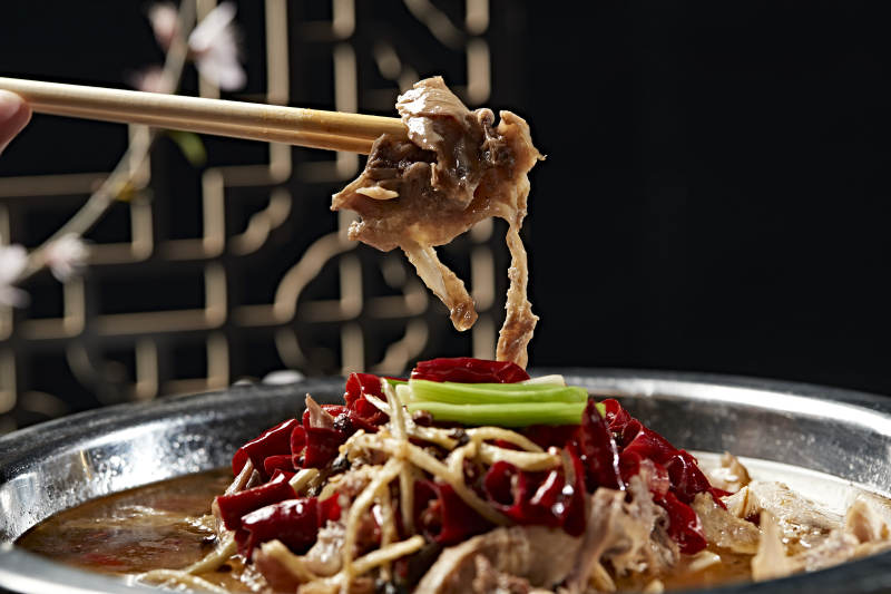 椒麻酸汤手撕鸡