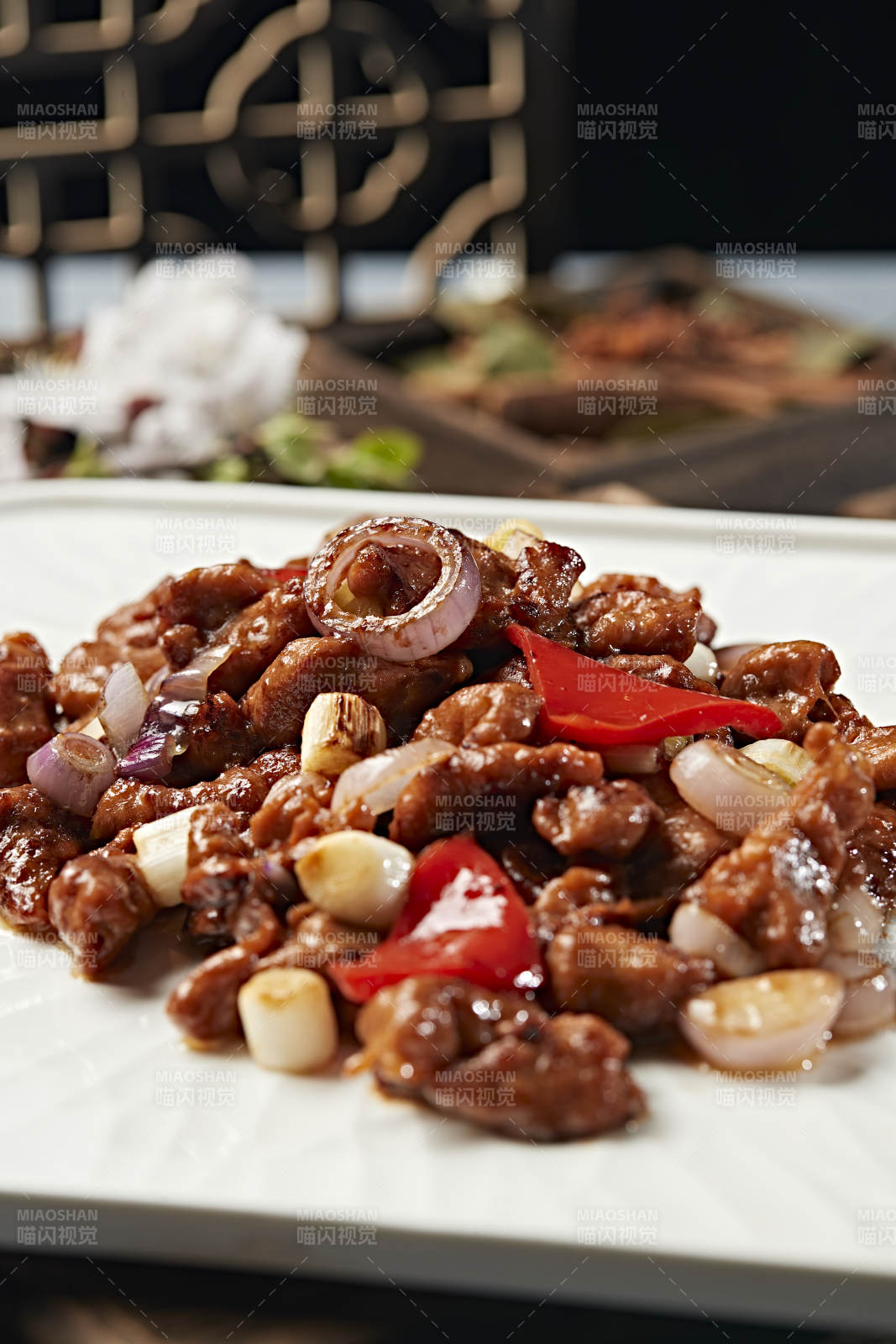 蔥香彩椒燒黃牛肉牛柳