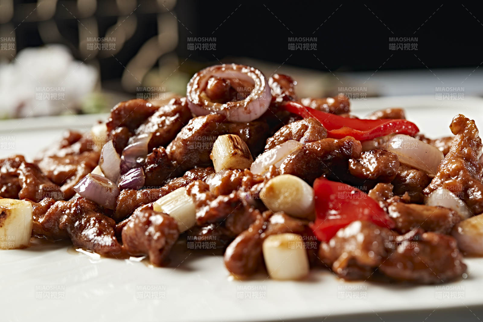 蔥香彩椒燒黃牛肉牛柳