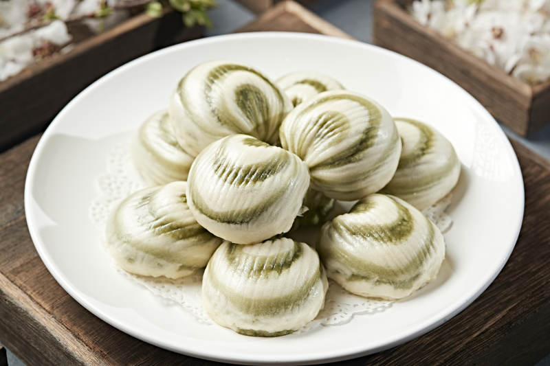 香蒸彩玉豆馅馍馍 豆包