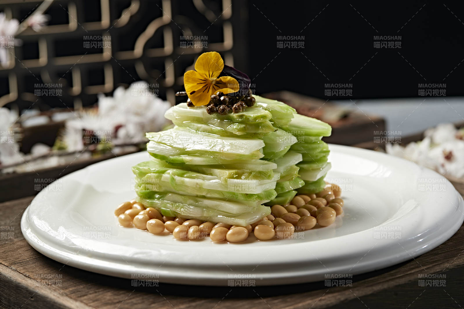 椒麻盐水巧拌黄豆儿菜 芥菜