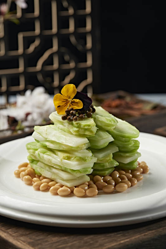 椒麻盐水巧拌黄豆儿菜 芥菜