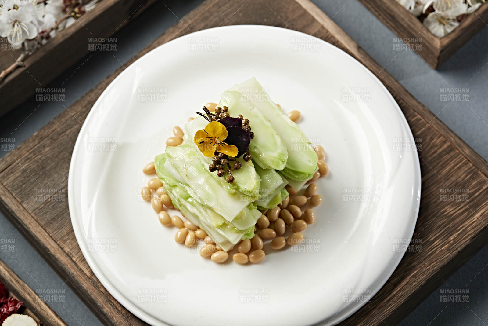 椒麻盐水巧拌黄豆儿菜 芥菜