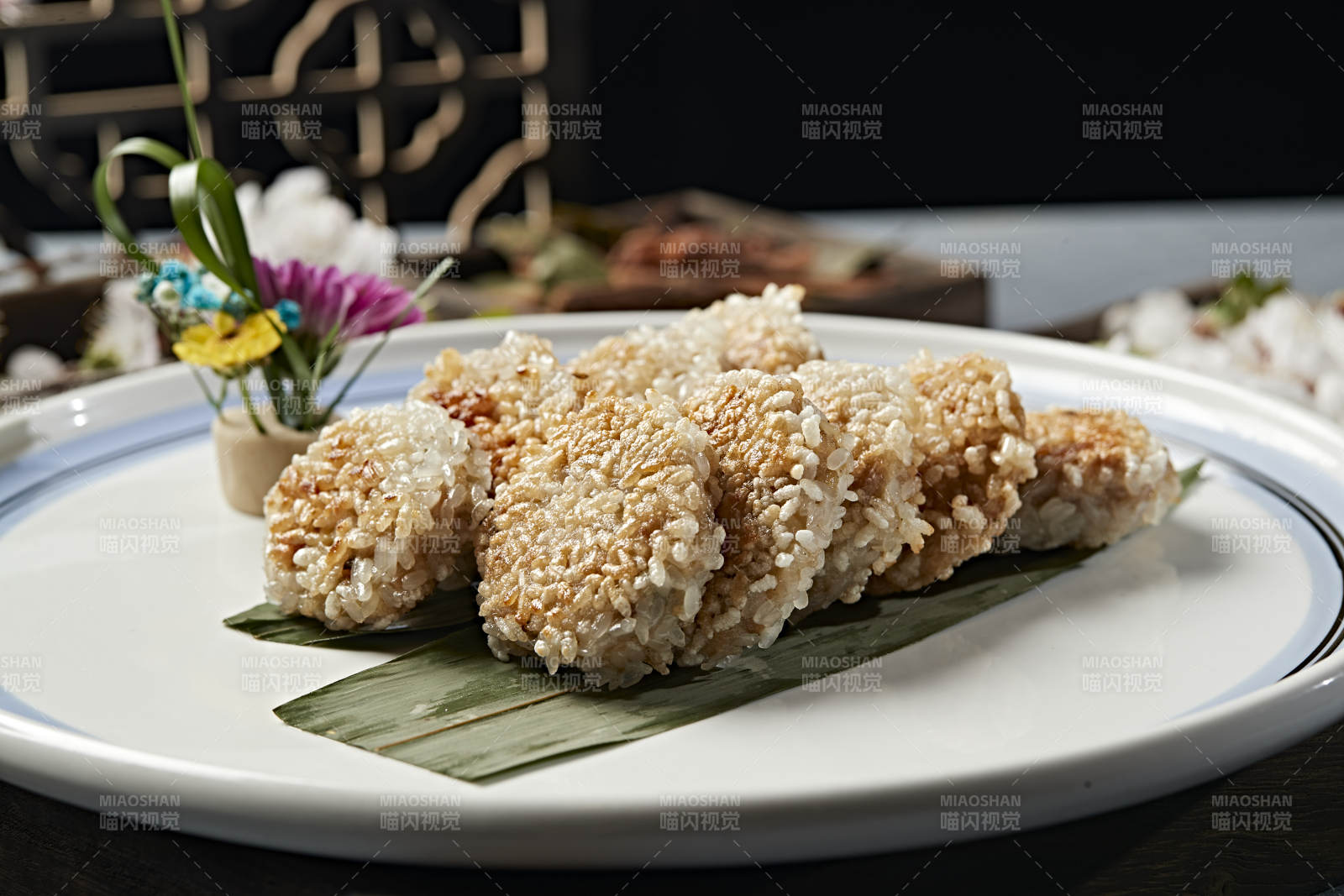 香煎珍珠糯米锅巴肉丸子