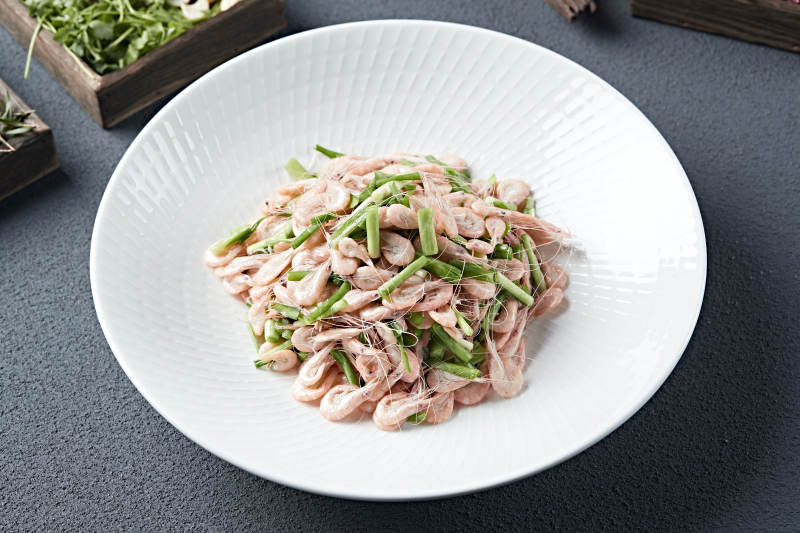 风味葱香盐水小河虾