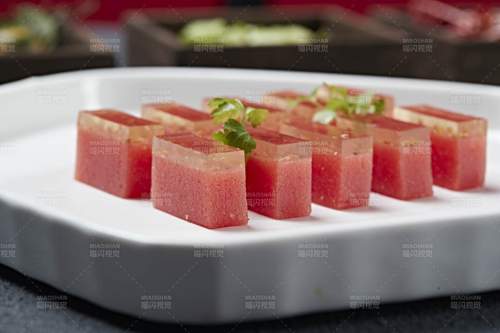 桂花蜜番茄果冻-摄影图