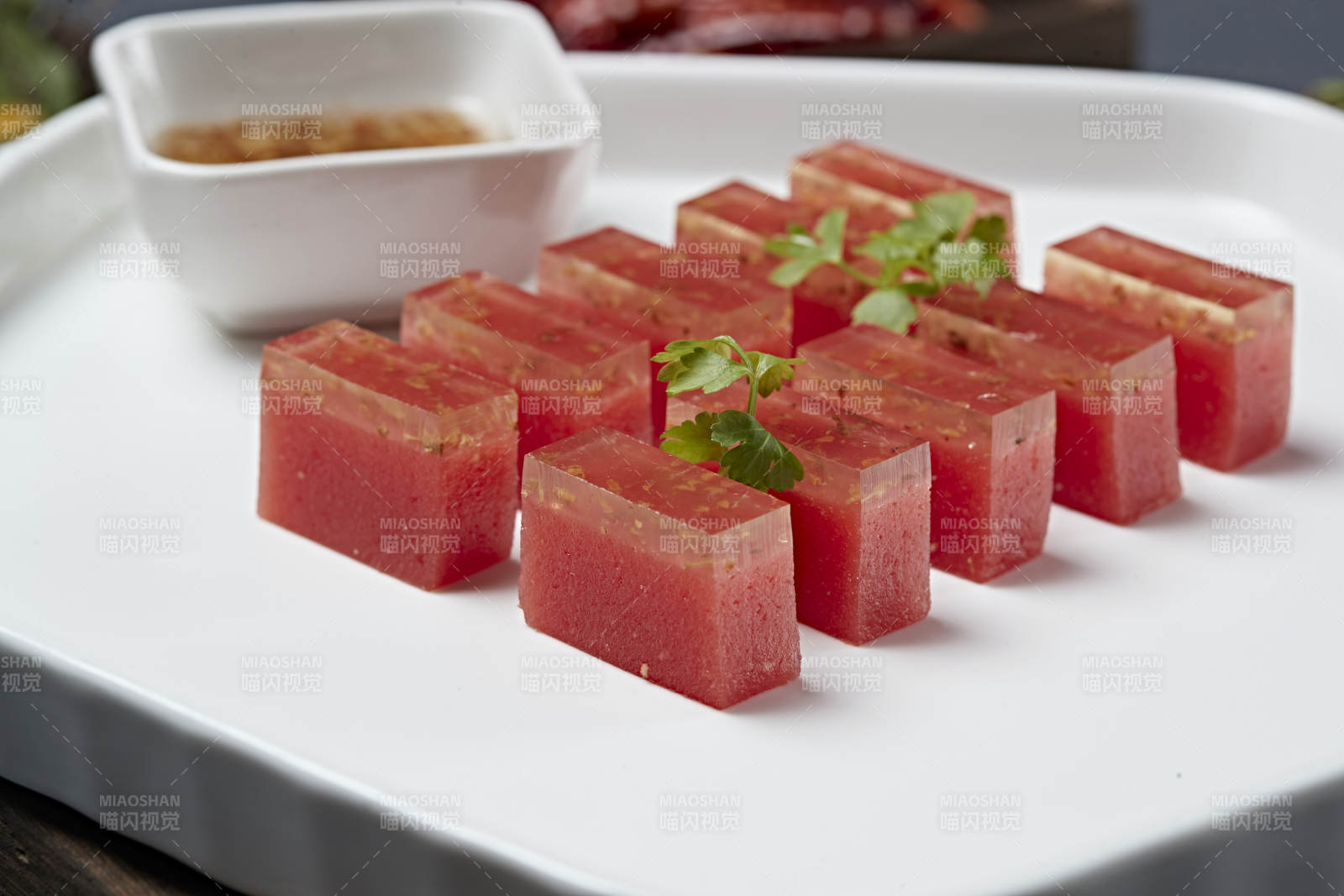 桂花蜜番茄果冻-摄影图