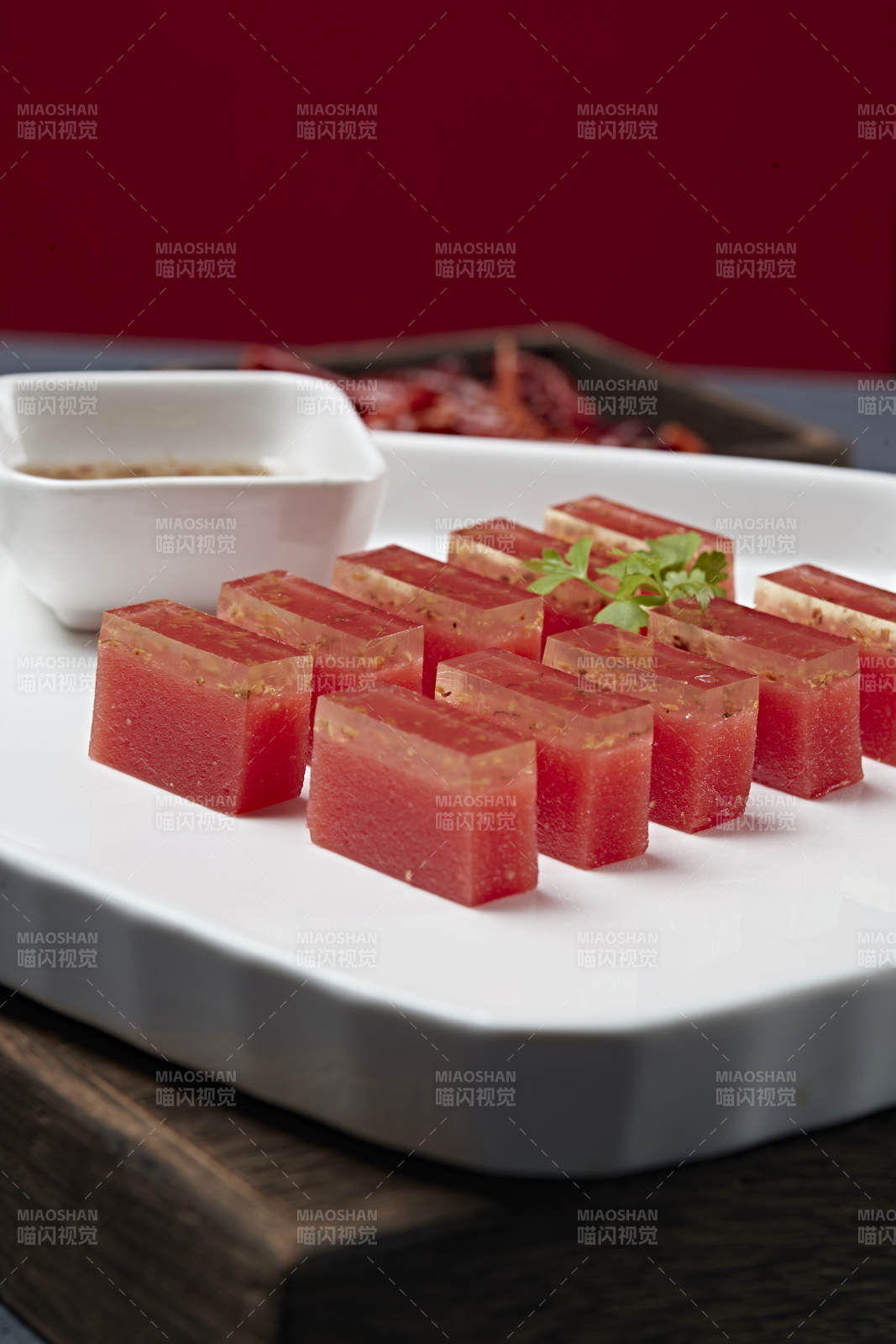 桂花蜜番茄果冻-摄影图