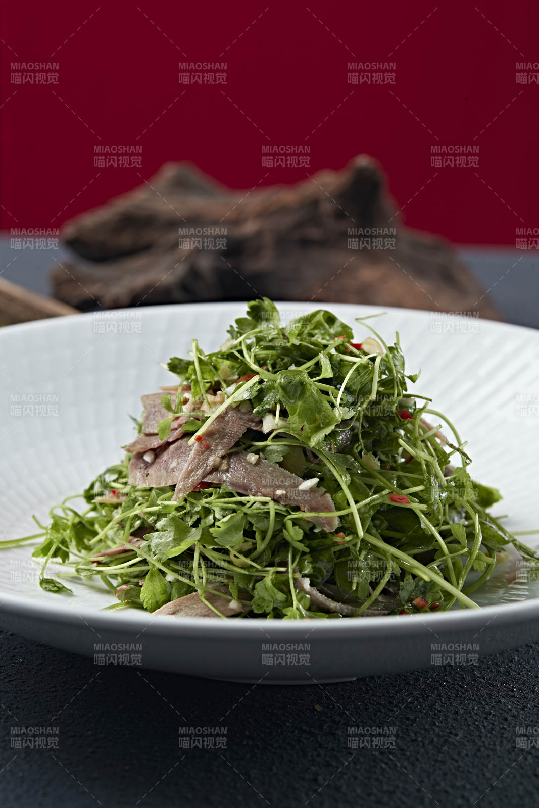 蒜蓉剁椒香菜拌牛口条