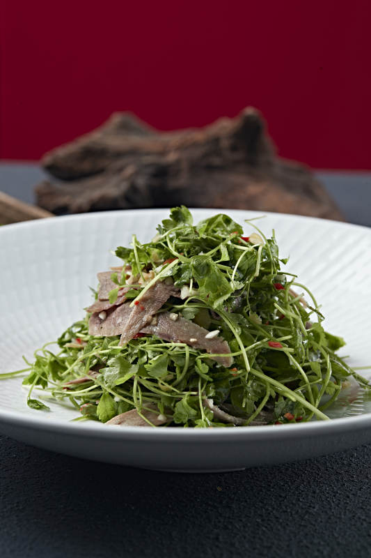 蒜蓉剁椒香菜拌牛口条