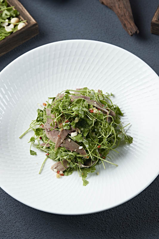 蒜蓉剁椒香菜拌牛口条