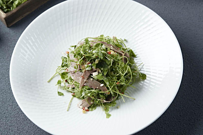 蒜蓉剁椒香菜拌牛口条