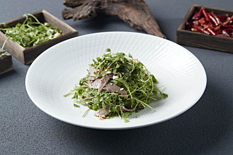 蒜蓉剁椒香菜拌牛口条