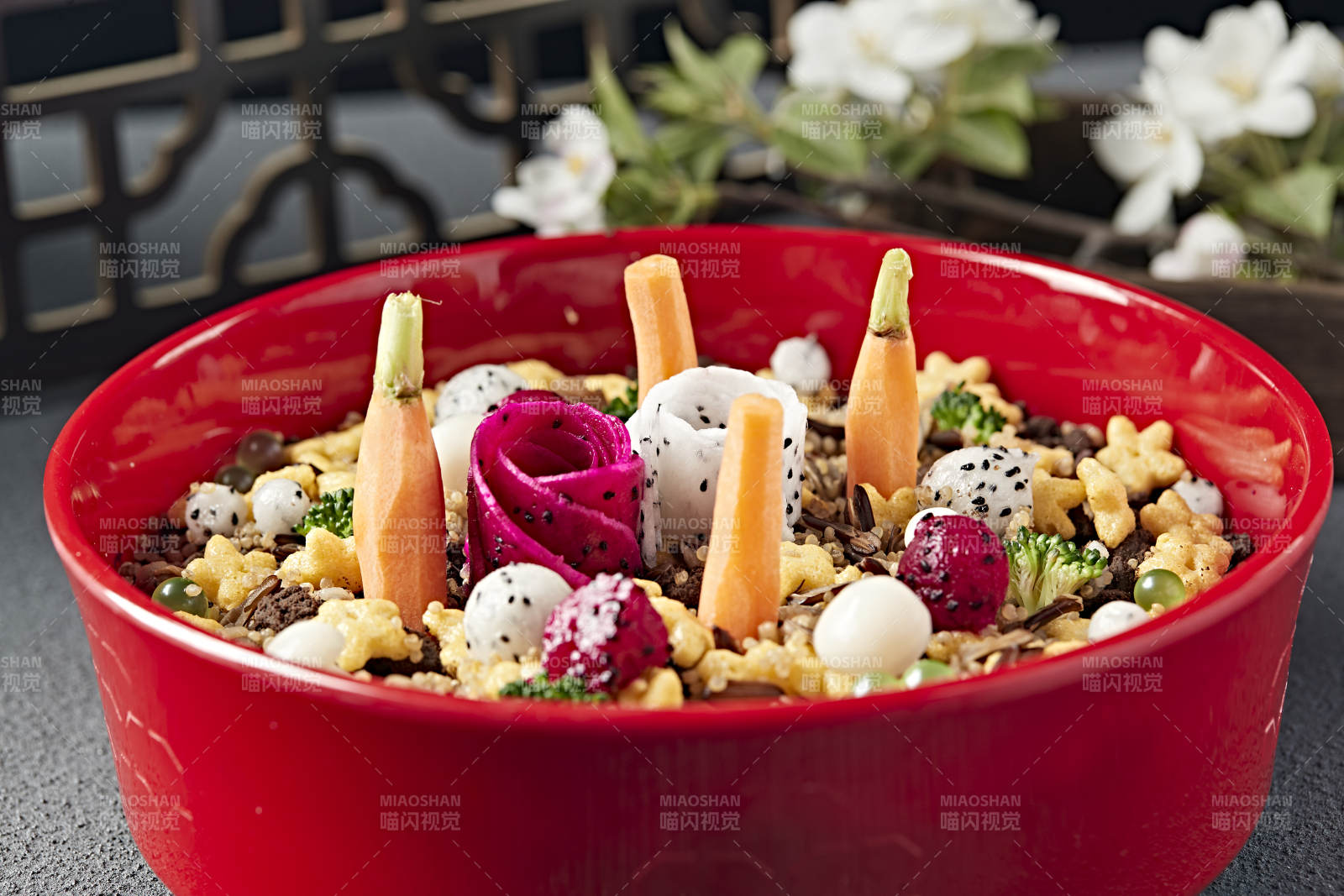 藜麥米奧利奧碎果蔬奶油紫薯千層蛋糕