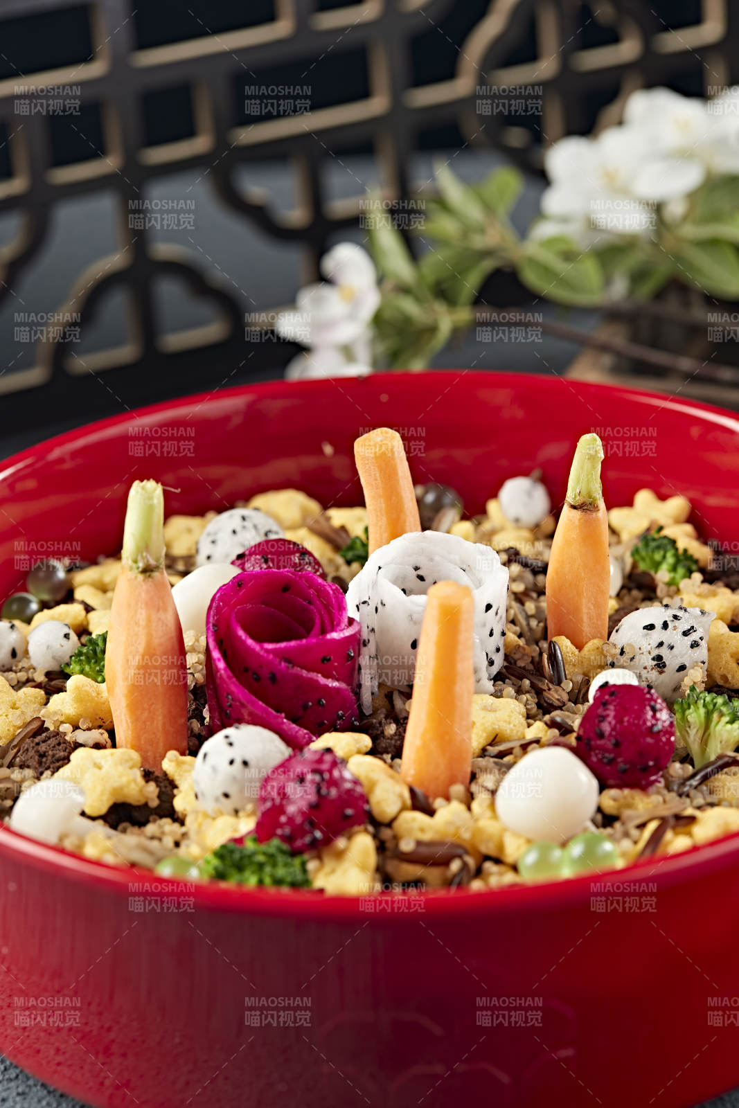 藜麥米奧利奧碎果蔬奶油紫薯千層蛋糕