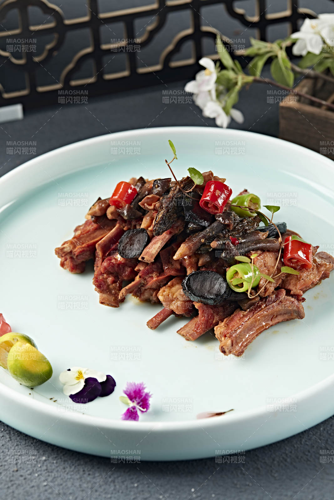 米椒雞樅紅燒小樣肋排