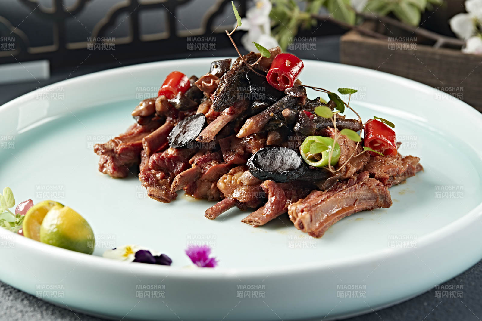 米椒雞樅紅燒小樣肋排