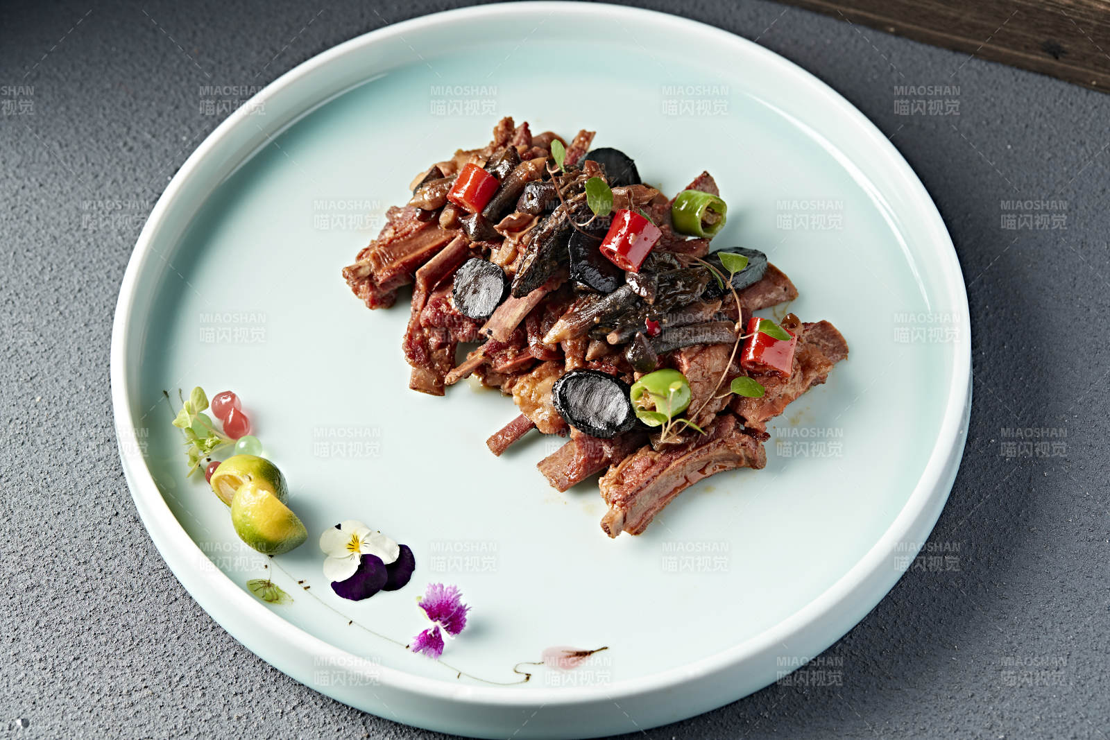 米椒雞樅紅燒小樣肋排