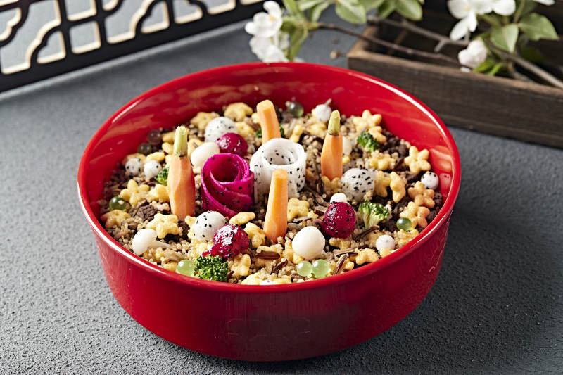 藜麥米奧利奧碎果蔬奶油紫薯千層蛋糕