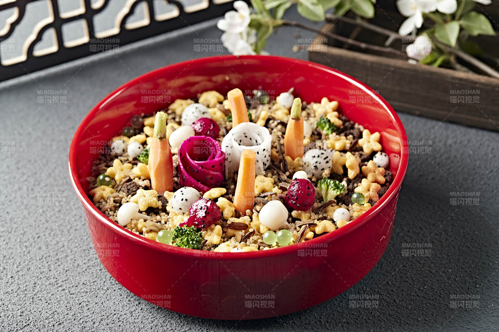 藜麥米奧利奧碎果蔬奶油紫薯千層蛋糕