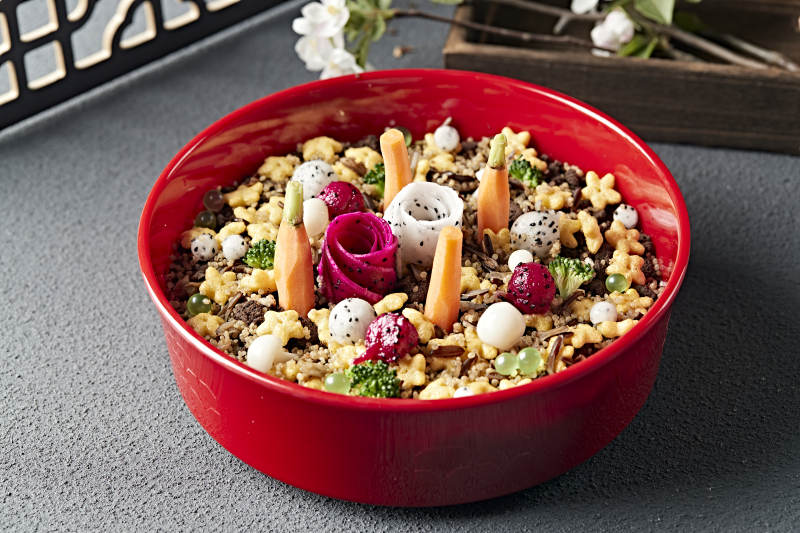 藜麥米奧利奧碎果蔬奶油紫薯千層蛋糕