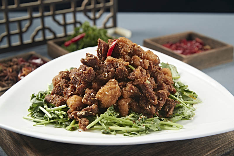 美味孜然燒羊肉