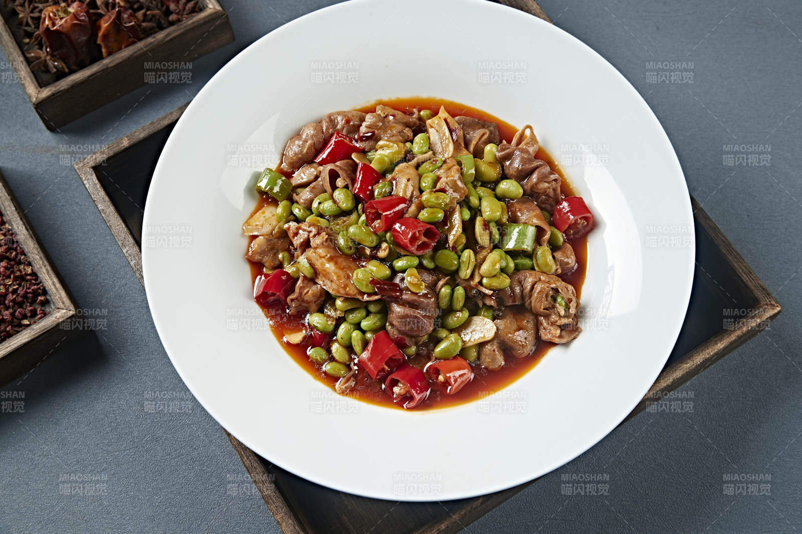 米椒青豆燒肥腸