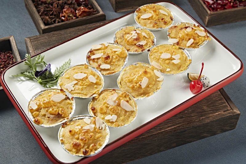 杏仁片芝士焗红薯泥