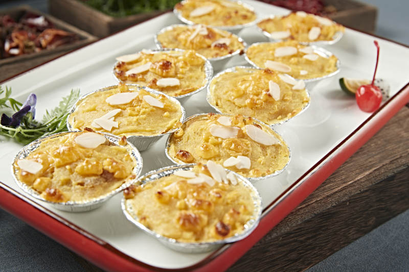 杏仁片芝士焗红薯泥