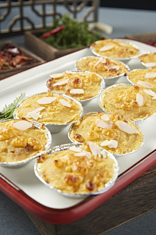 杏仁片芝士焗红薯泥