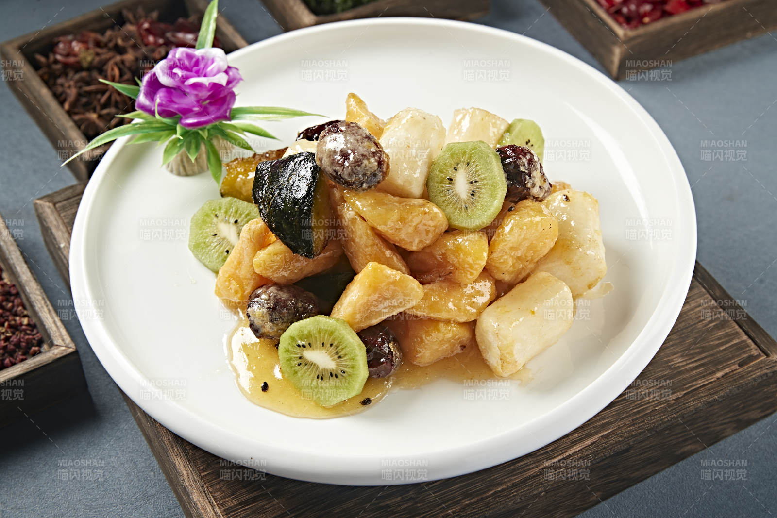 拔絲蜜餞 南瓜紅薯香蕉山藥蜜棗獼猴桃