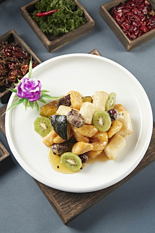 拔丝蜜饯 南瓜红薯香蕉山药蜜枣猕猴桃