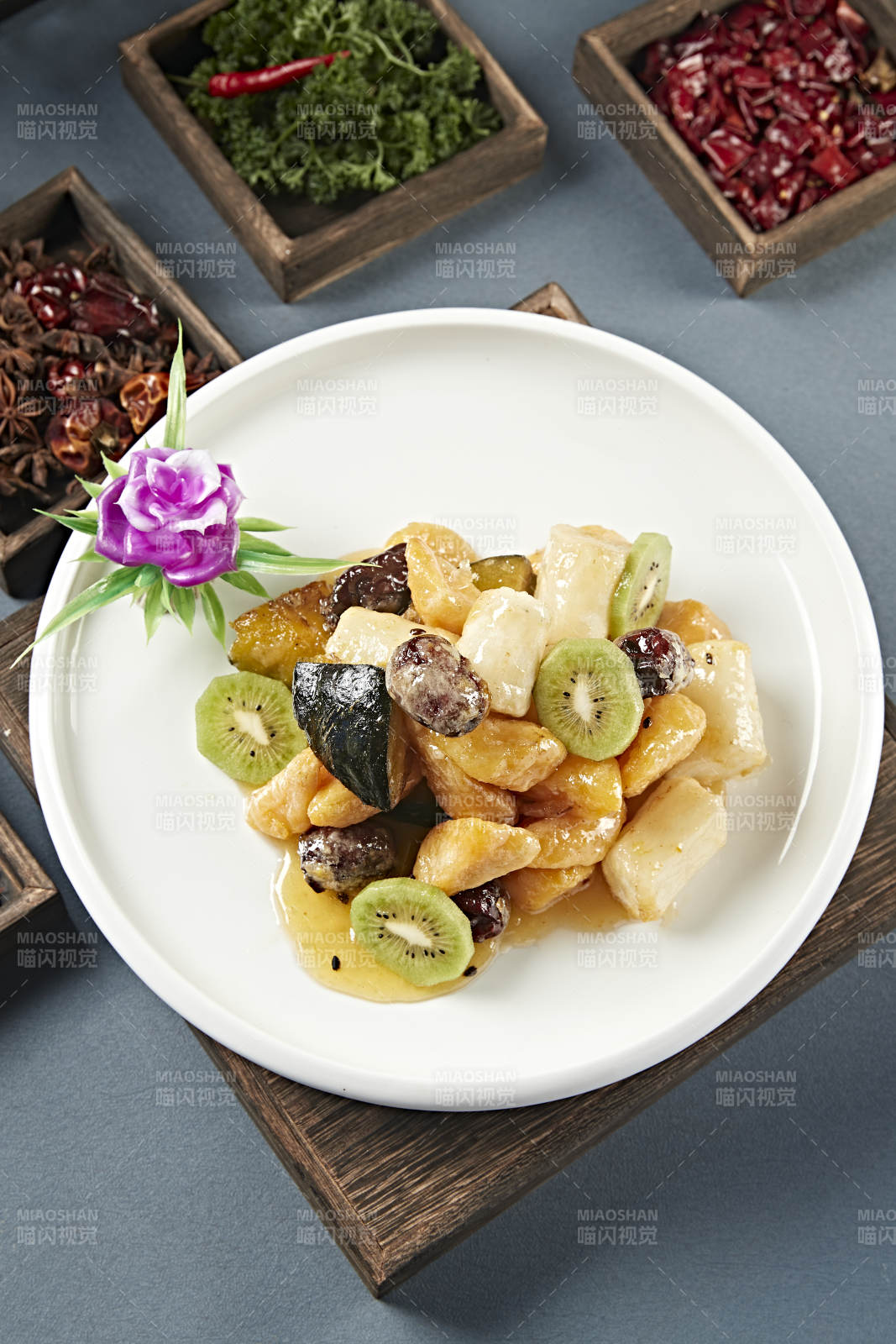 拔絲蜜餞 南瓜紅薯香蕉山藥蜜棗獼猴桃