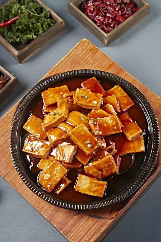 鐵板濃汁香煎包漿豆腐