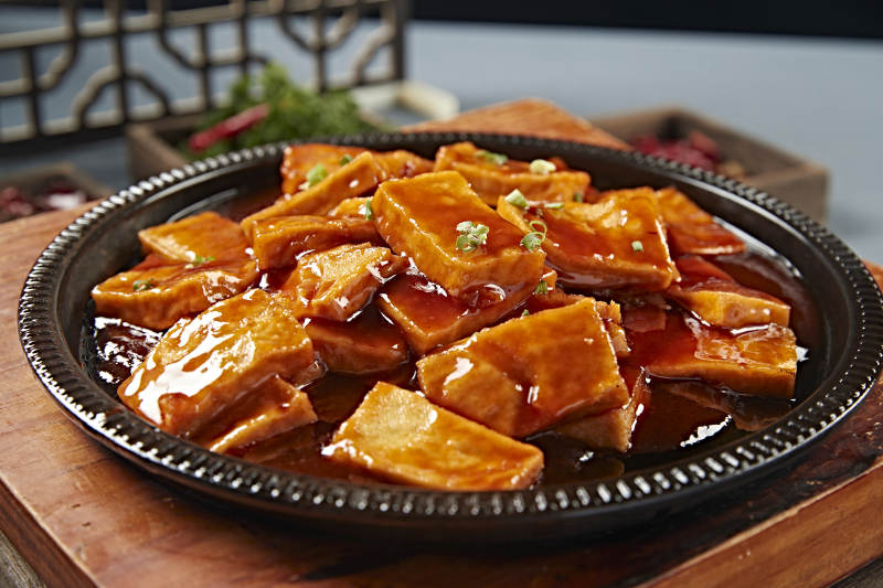 鐵板濃汁香煎包漿豆腐