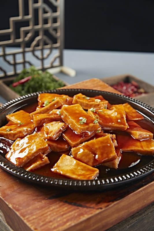 鐵板濃汁香煎包漿豆腐