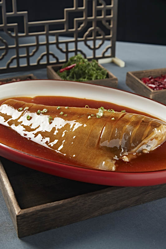 浇汁红烧鲽鱼身