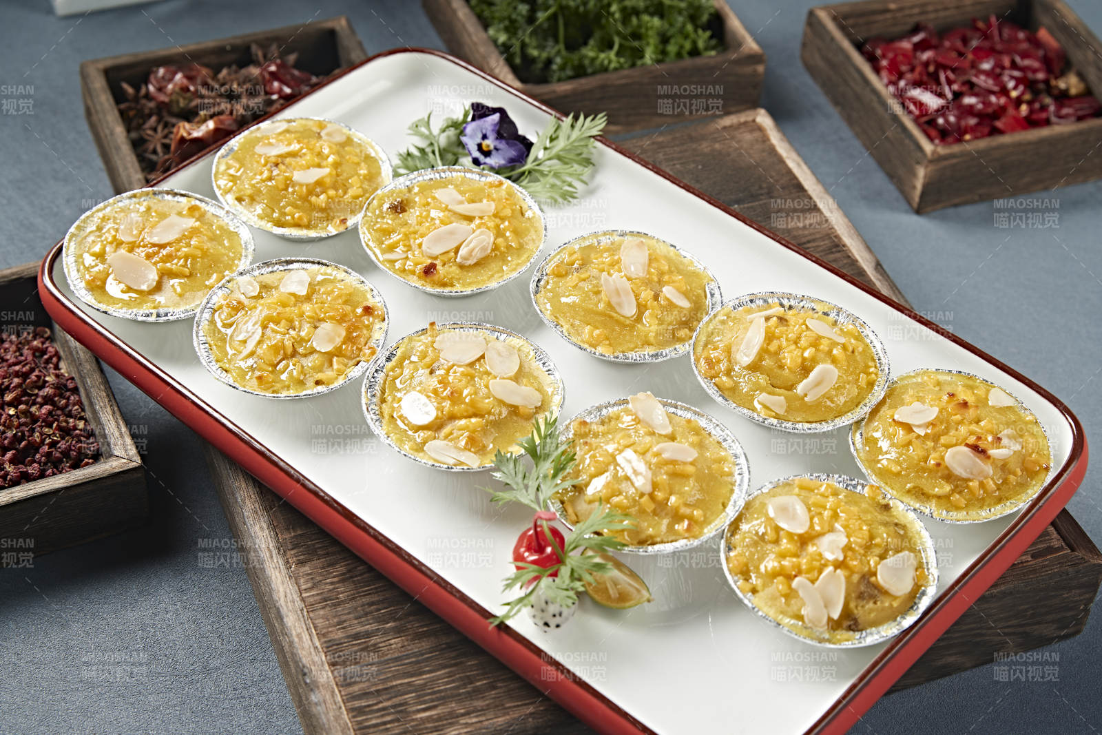 杏仁片芝士焗红薯泥