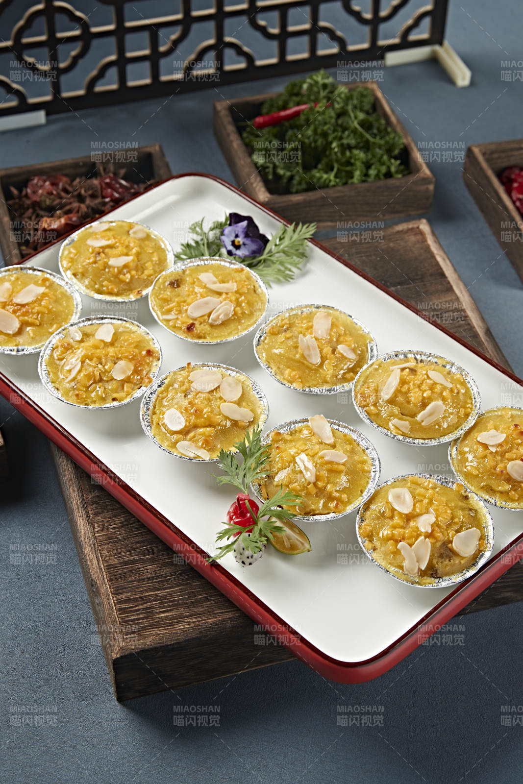 杏仁片芝士焗红薯泥